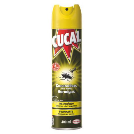 Insecticida Cucal Cucarachas Hormigas Spray 400 ml Cucal