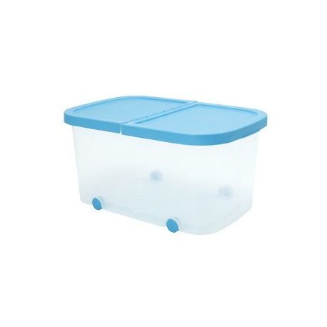 Caja Multiuso 47 L con Ruedas Fresh Azul Plastiken