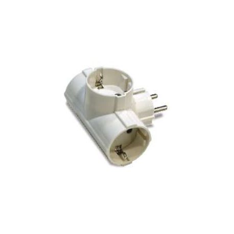 Adaptador Triple Tt Lateral 16A-250V