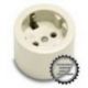 Base Superficie Redonda Porcelana Ttl 16A-250 V