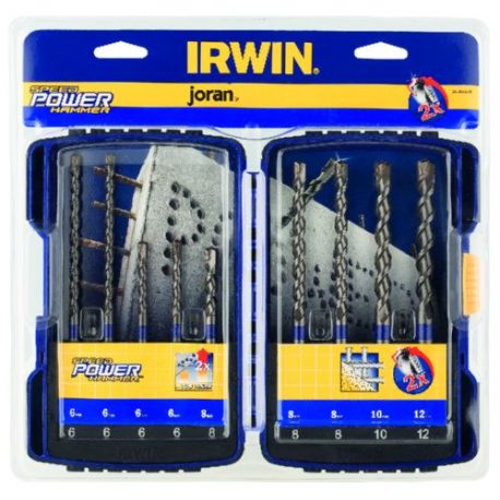 Broca Speed Power Hammer Irwin 9 Piezas