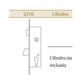 Cerradura Tesa 2210 Basculante S/Cilindro 30X30