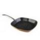 Grill Liso Forjado Induccion Cobre 28 Cm