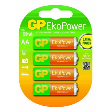 Pila Recargable Ekopower Lr06 4 Unidades