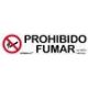 Señal Prohibido Fumar Inoxidable Adhes 5X20 Cm