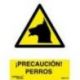 Señal Pvc Precaucion Perros 30X40 Cm