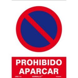 Señal Pvc Prohibido Aparcar 21X30 Cm