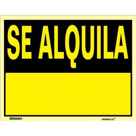 Señal Pvc Se Alquila 35X45 Cm