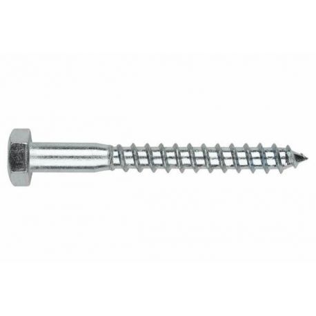 Tornillo Barraquero Zincado 6X40 Din 571 Caja 50uds