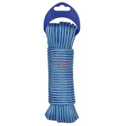 Cuerda Polipropileno 4Mm Texturada Azul/Blanco