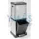 Cubo Cocina Inox Step Bin 2 Compartimentos 34L