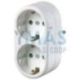 Adaptador Multiplicador 2T Blanco