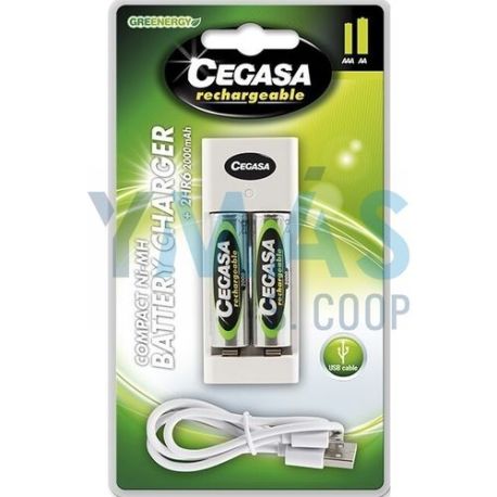 Cargador de Pilas Cegasa Compacto