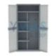 Armario Escobero 2Puertas Jumbo Gris 180X89.7X53.7