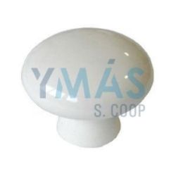 Pomo de Porcelana Blanca 33mm