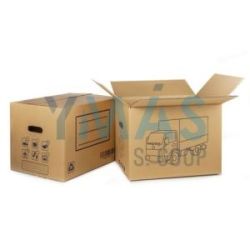 Caja Cartón Mudanza (Asa Troq) 50X35X35Cm