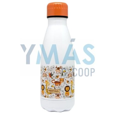 Termo Botella Doble Pared Jungla 350Ml