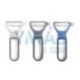 Set 3 Peladores Liso Dentado Juliana Inox