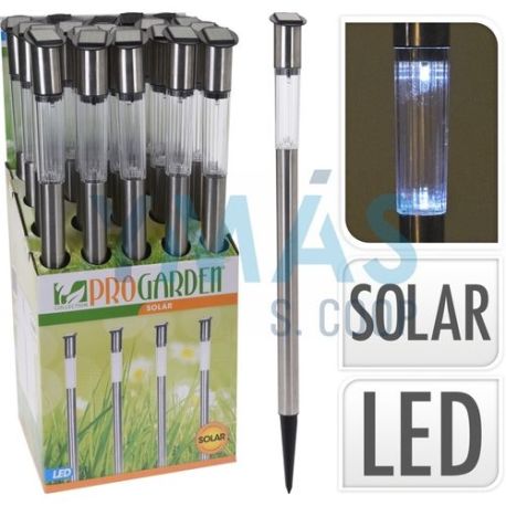 Baliza Solar Pincho Inox 70Cm