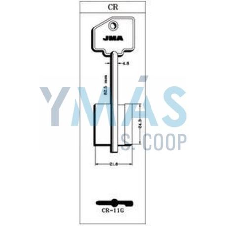 Llave Cr-11G