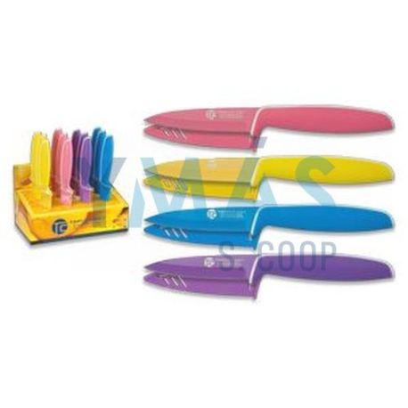 Cuchillo Cocina 9Cm Rosa-Amarillo-Azul Top Cutlery