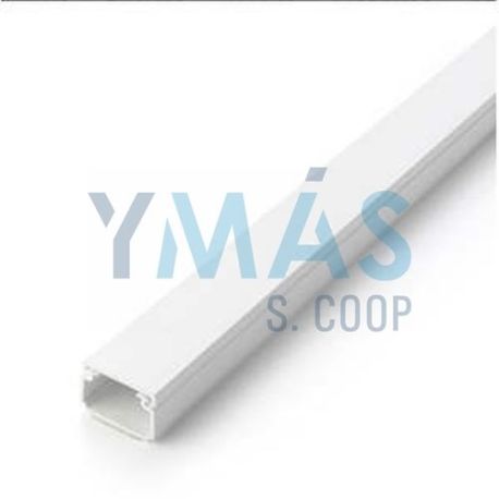 Canaleta Adhesiva 2Mtr 25X16Mm con Tapa Extraíble Blanca