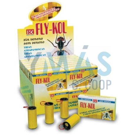 Atrapamoscas Fly-Kol Estuche 4 Tiras