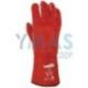 Guante Soldador Piel Serraje Rojo T-10 H408 Weldy