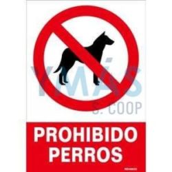 Señal Pvc 30X40 Prohibido Perros