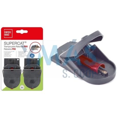 Trampa Ratones C/Cebo Supercat Pro (2Uds)