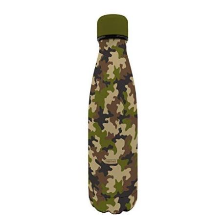 Termo Botella Doble Pared Inox Camuflaje 500Ml