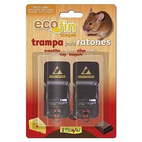 Trampa Ratones Mecanica Reutilazable (2Uds)