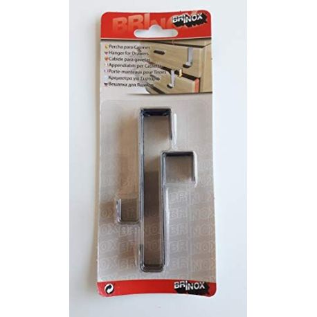 Percha Para Cajones Acero Inox Blist. 2Uds