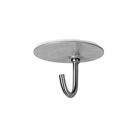 Percha Adhesiva Acero Inox Vertical 2 Unidades