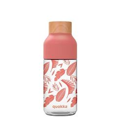 Botella Quokka Tritan Ice Pink Botanical 570Ml