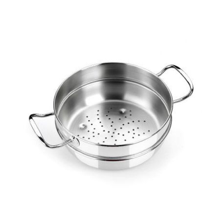 Cestillo Vapor Acero Inox Con Asas 24Cm