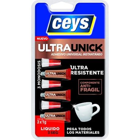 Adhesivo Universal Instantaneo Ultraunick 3X1Gr